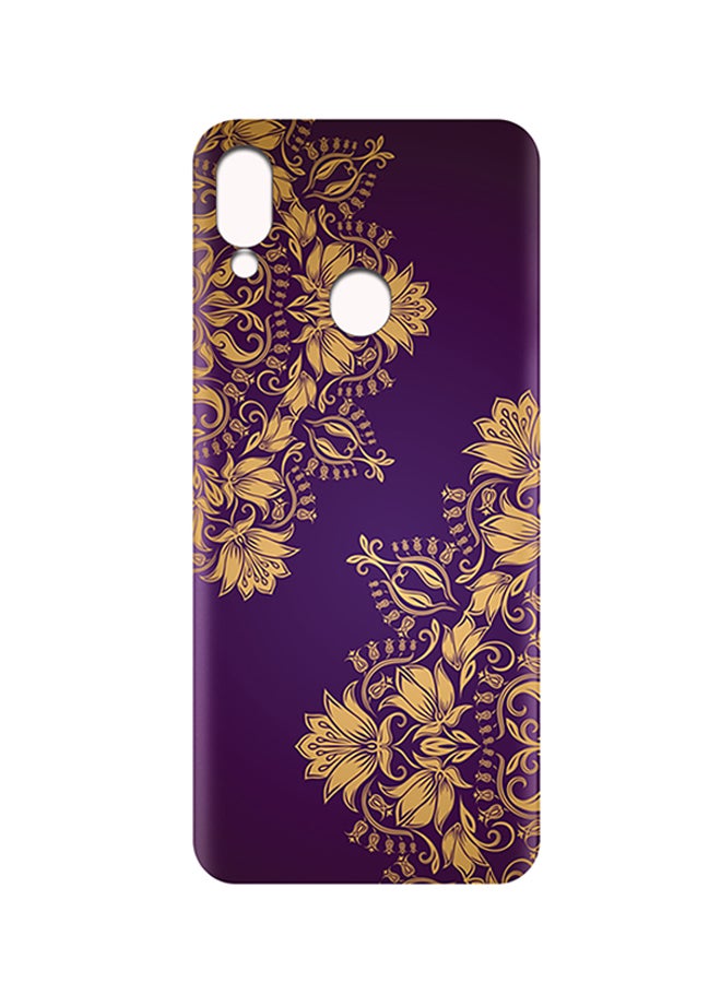 AMC DESIGN Protective Case Cover For Xiaomi Redmi Note 7S Purple/Gold - Image 2