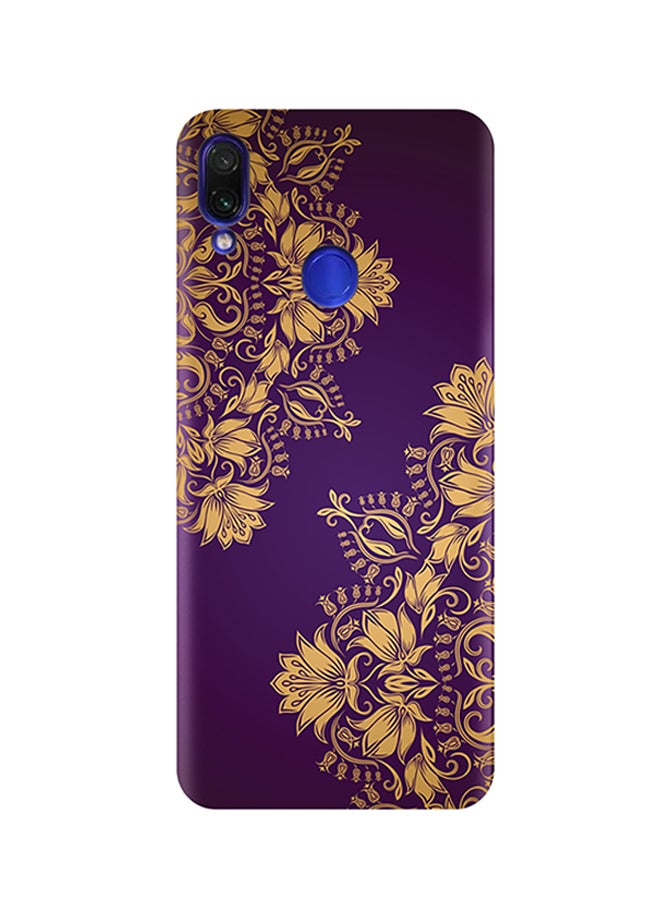 AMC DESIGN Protective Case Cover For Xiaomi Redmi Note 7S Purple/Gold - Image 1