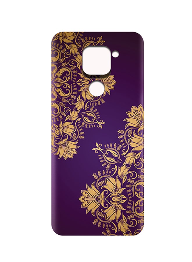 AMC DESIGN Protective Case Cover For Xiaomi Redmi Note 9 Purple/Gold - Image 2
