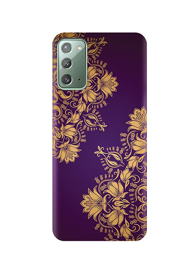 إيه إم سي ديزاين غطاء حماية واقٍ لهاتف سامسونج جالاكسي نوت 20 الأرجواني / الذهب - Image 1