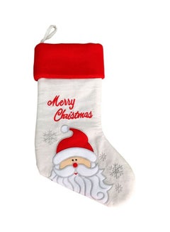 Beauenty Decorative Christmas Socks Red/White 20inch  - Image 1