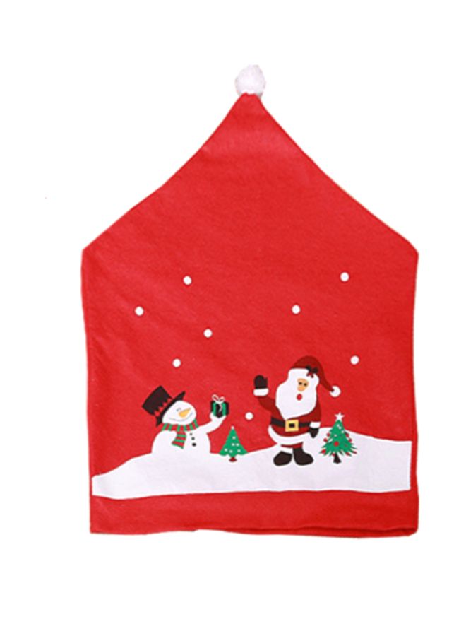 بيوينتي غطاء للكرسي مناسب للزينة أخضر/ أبيض/ أحمر 60x49سم - Image 1