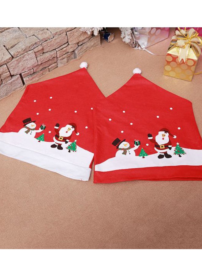 بيوينتي غطاء للكرسي مناسب للزينة أخضر/ أبيض/ أحمر 60x49سم - Image 2