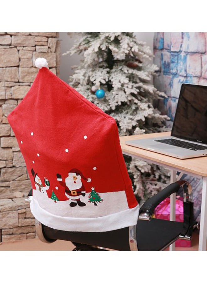 بيوينتي غطاء للكرسي مناسب للزينة أخضر/ أبيض/ أحمر 60x49سم - Image 3