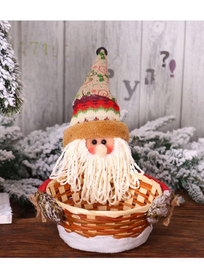 Beauenty Santa Claus Designed Decorative Gift Basket Multicolour 24 x 20cm - Image 2