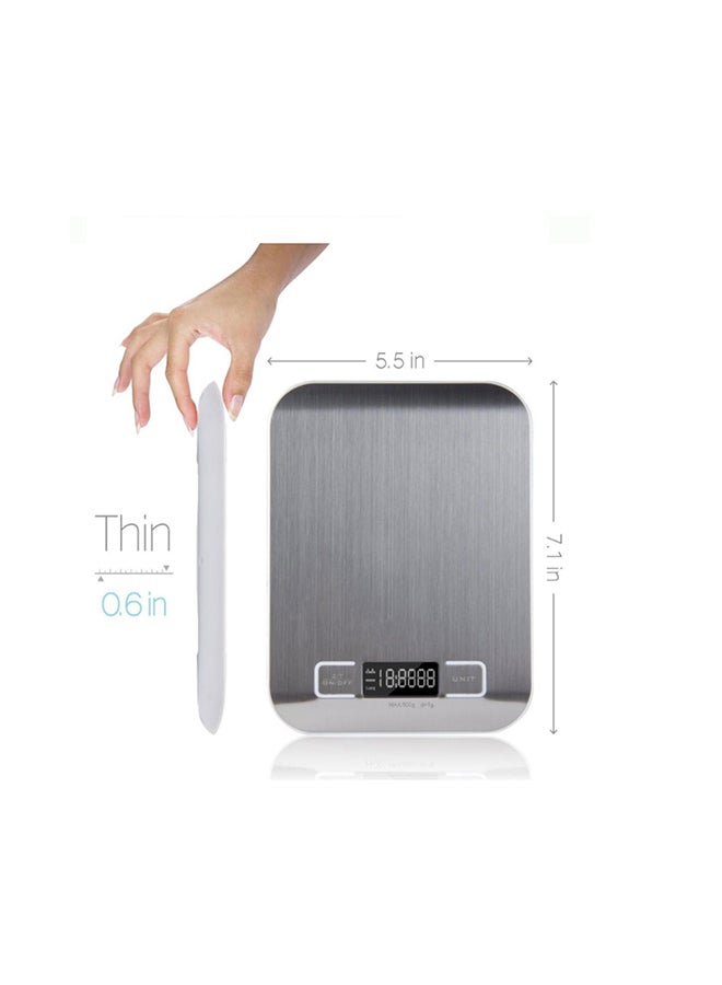 Digital Kitchen Scale Sliver 20cm - Image 3