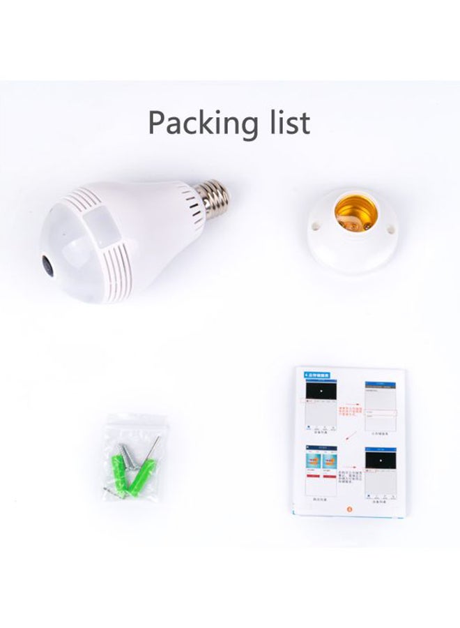 360 Degree Panoramic Bulb Camera White/Green  - Image 4