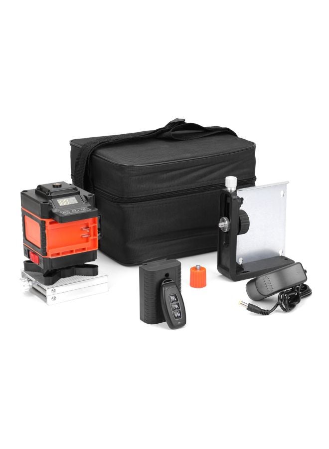 Multifunctional 12 Lines Level Tool Black/Orange 25.5x16.5x22.5cm - Image 1