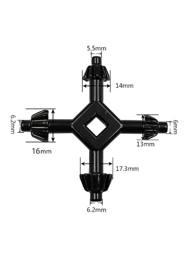 Four-In-One Multi-Function Drill Chuck Key Black - Image 2