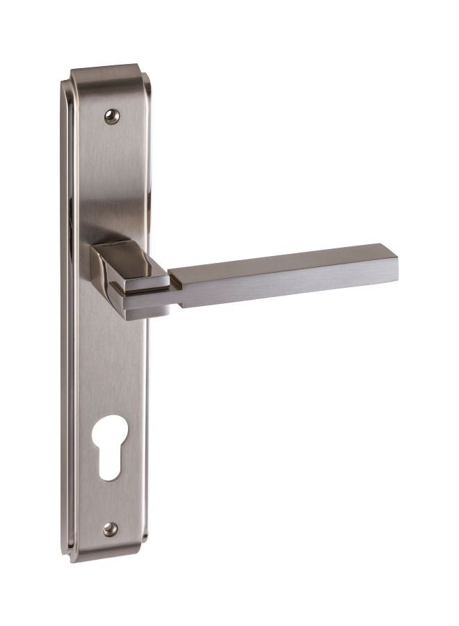 Doganlar Beta Door Handle With Lock Saten Nikel  - Image 1