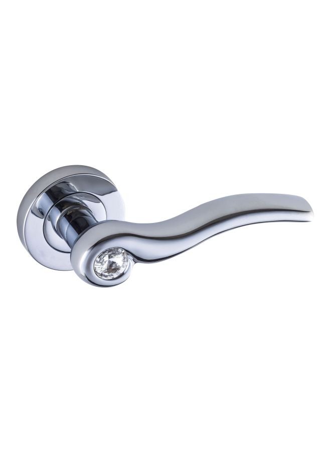 Doganlar Denizati Tasli Rozet Door Handle Chrome  - Image 1