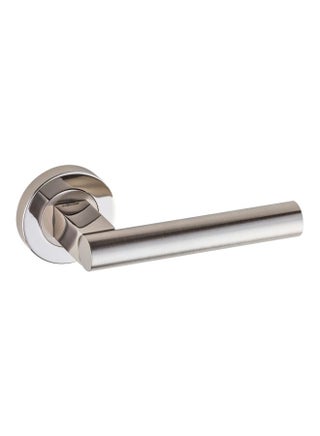 Nirvana Rozet Door Handle With Lock Set Saten Nikel - v1598007688/N39886040A_1