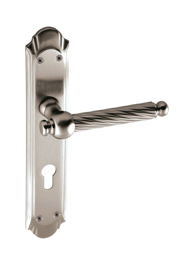 مقبض باب جورز ساتان/نيكل 85/45مم