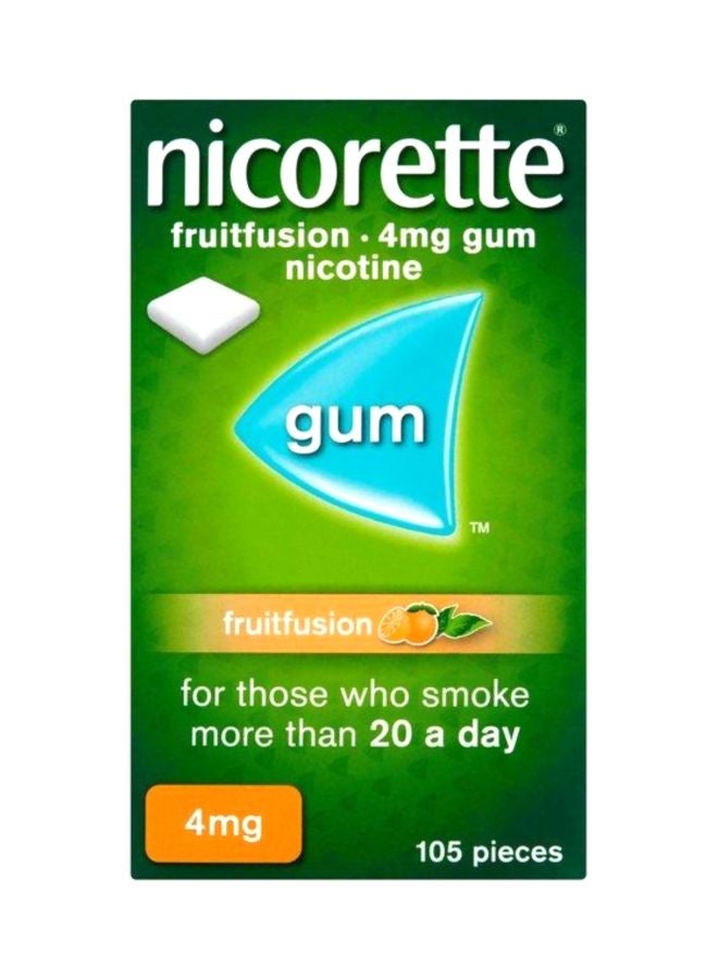 nicorette Fruitfusion 4mg Gum - 105 Count  - Image 1