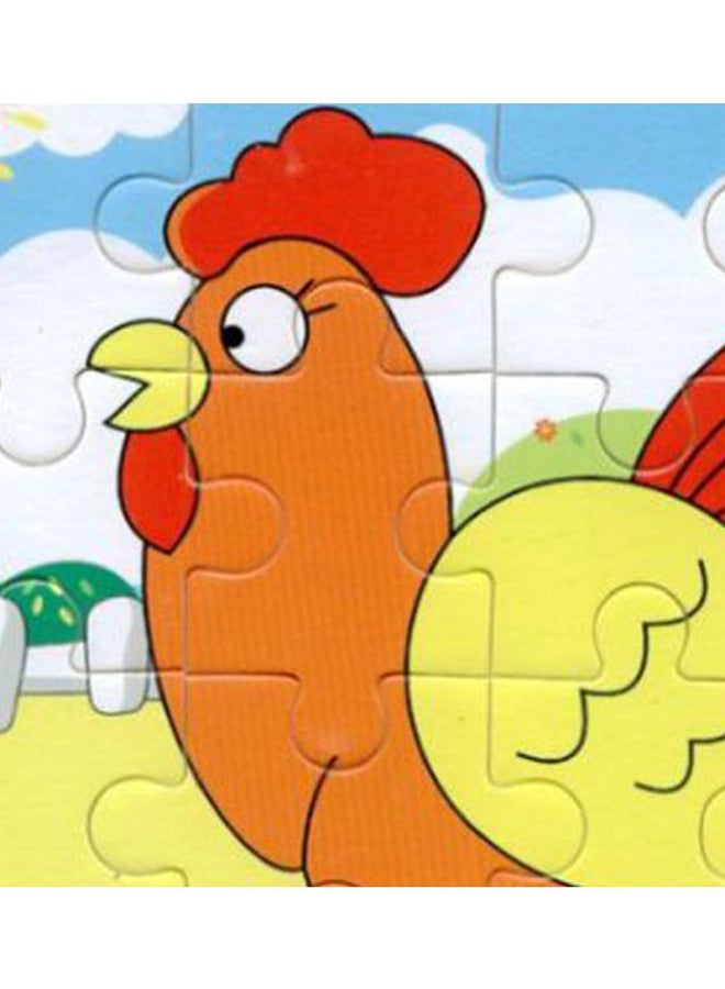 بيوينتي لعبة بازل خشبية لتركيب الصور المقطعة مكونة من 16 قطعة 16x16سم - Image 2