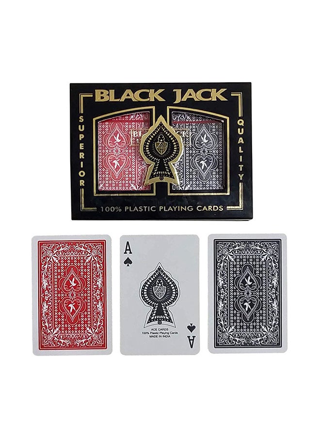Pack of 2 Standard Playing Cards 6.3x8.8x2.2cm - Image 1