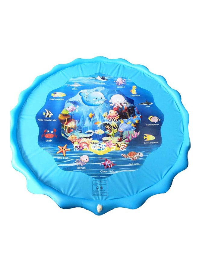 شيانغ يو سجادة لعب خارجية للأطفال الصغار مع رشاشات المياه - أزرق - Image 1