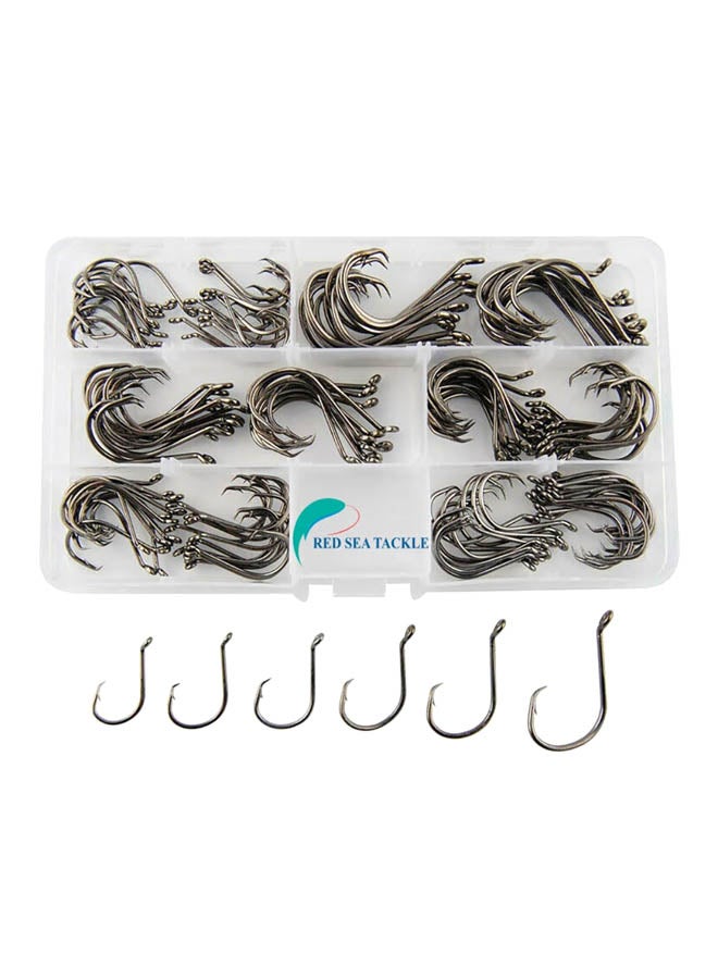 Generic 150-Piece Carbon Steel Fishing Octopus Hooks 10x8x5cm  - Image 1
