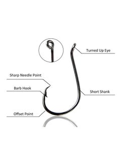 Generic 150-Piece Carbon Steel Fishing Octopus Hooks 10x8x5cm  - Image 3