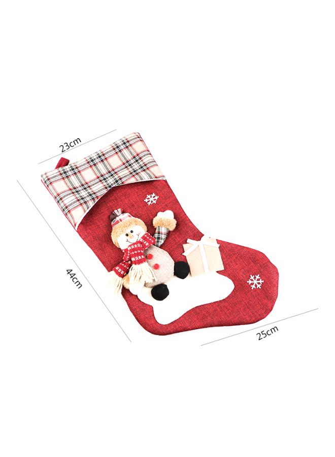 بيوينتي جورب زينة للتعليق بتصميم رجل الثلج متعدد الألوان 44 x 23سم - Image 2