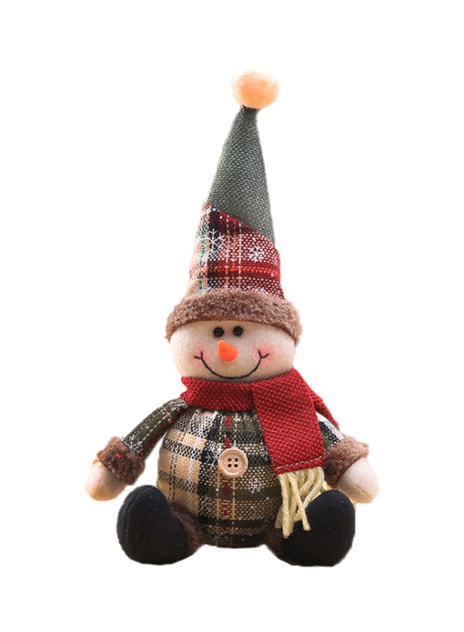 بيوينتي زينة على شكل رجل الثلج لتزيين الشجر متعدد الألوان 12 x 28سم - Image 1