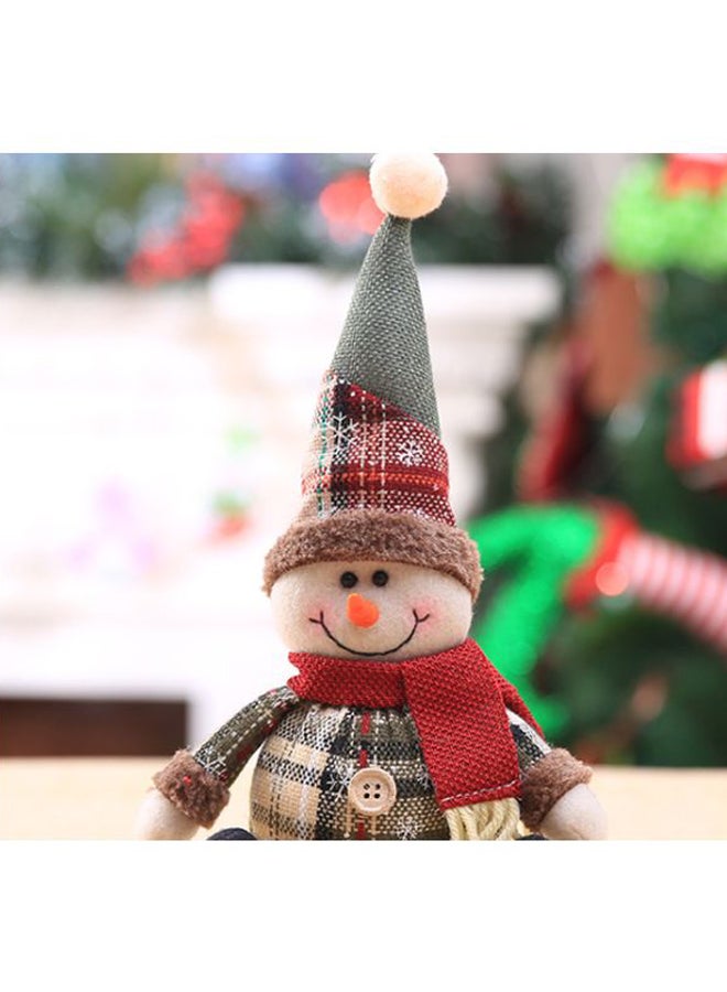 بيوينتي زينة على شكل رجل الثلج لتزيين الشجر متعدد الألوان 12 x 28سم - Image 2