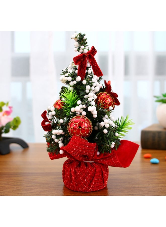 Beauenty Decorative Tree Red/Green/White 20cm  - Image 2