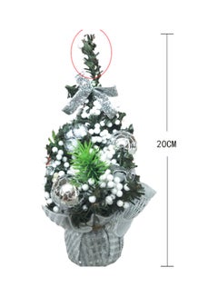 Beauenty Decorative Christmas Tree Silver/Green/White 20cm  - Image 2