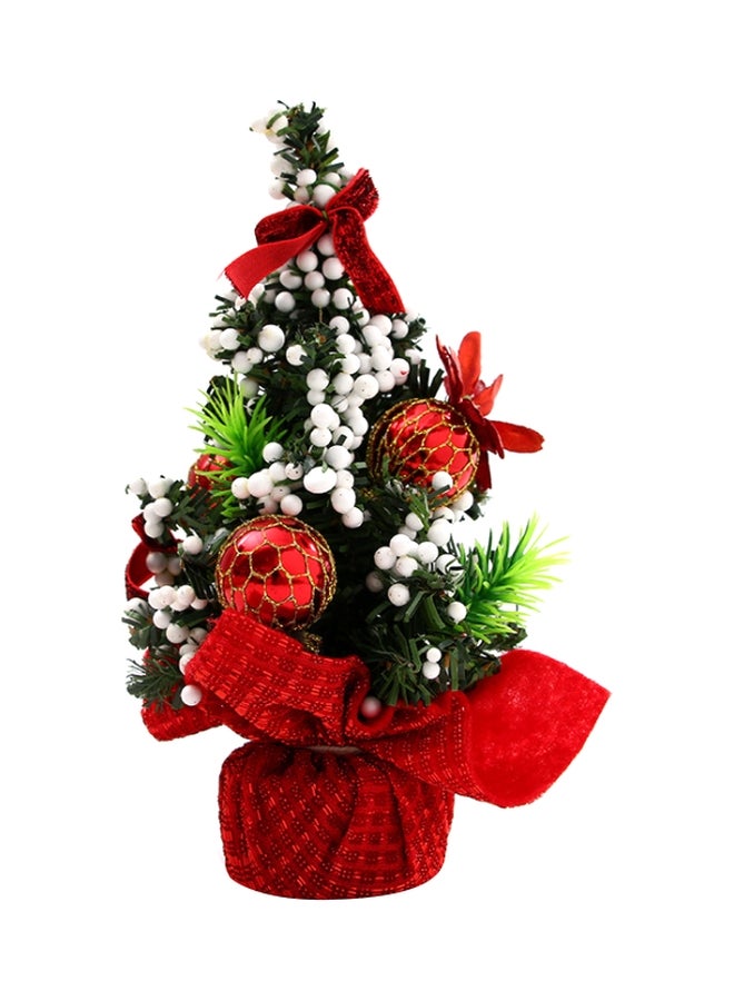 Beauenty Decorative Tree Red/Green/White 20cm  - Image 1
