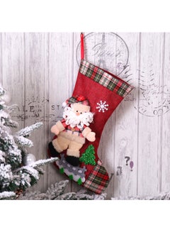 Beauenty Decorative Santa Hanging Socks Multicolour 40 x 24cm  - Image 3