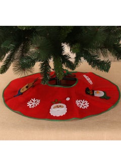 Beauenty Decorative Tree Skirt Red/Green/White 60cm  - Image 2
