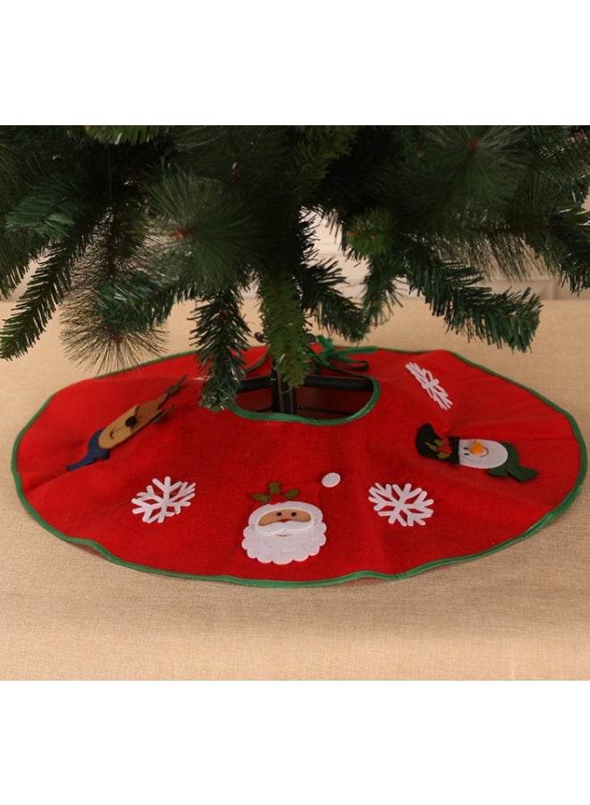 Beauenty Decorative Tree Skirt Red/Green/White 60cm  - Image 2