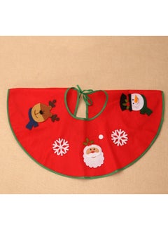 Beauenty Decorative Tree Skirt Red/Green/White 60cm  - Image 3