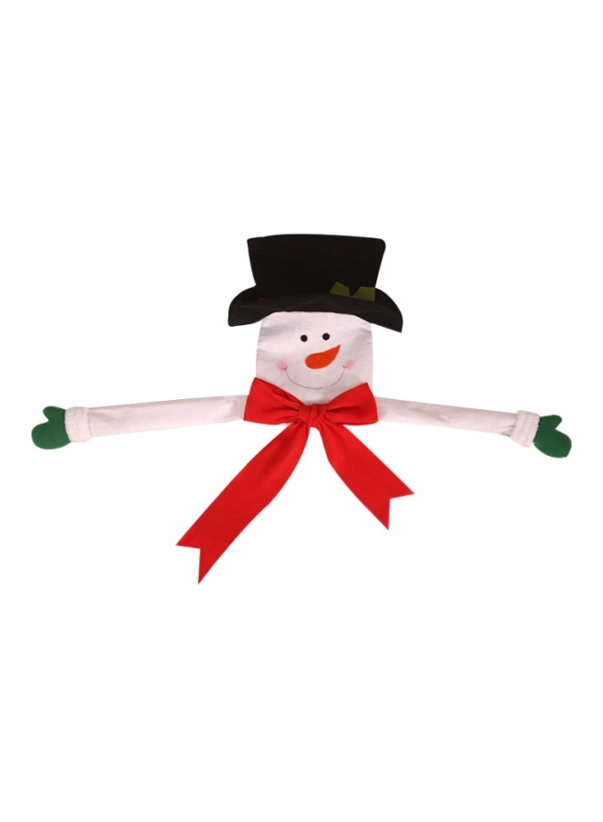 Beauenty Decorative Snowman Tree Top White/Red/Black 98 x 43.5cm - Image 1
