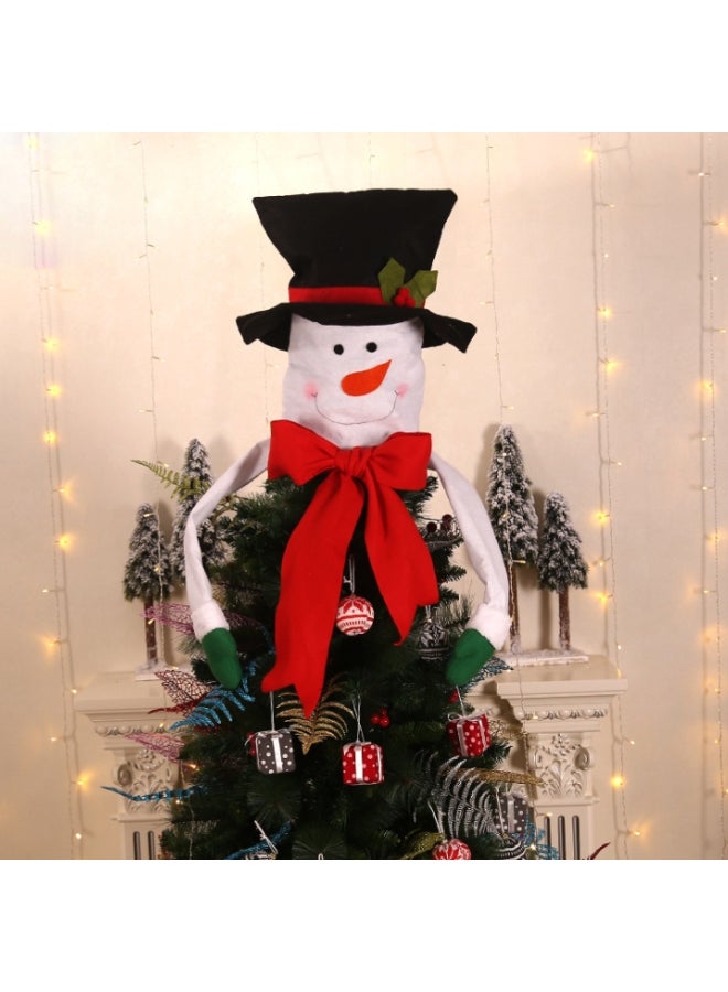 Beauenty Decorative Snowman Tree Top White/Red/Black 98 x 43.5cm - Image 2