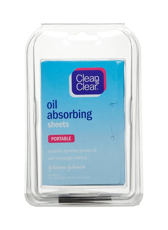 Clean & Clear 50-Piece Oil Absorbing Sheets 50x(5x8)cm - Image 1