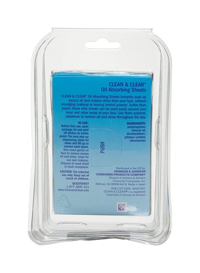 Clean & Clear 50-Piece Oil Absorbing Sheets 50x(5x8)cm - Image 2