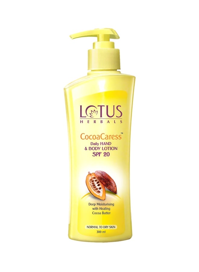 LOTUS HERBALS Cocoa Caress Daily Hand And Body Lotion SPF20 250ml  - Image 1