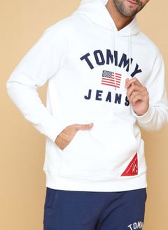 Americana Logo Hoodie Classic White