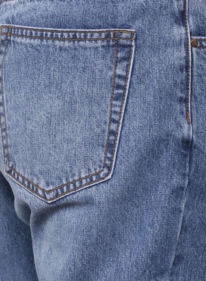 LOST INK Ripped Boyfriend Jeans Blue  - Image 5