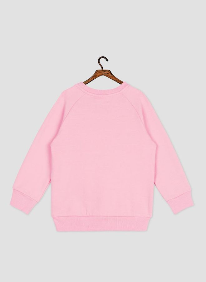 NAME IT - Umbrella Detailed Sweatshirt Prism Pink - Image 1