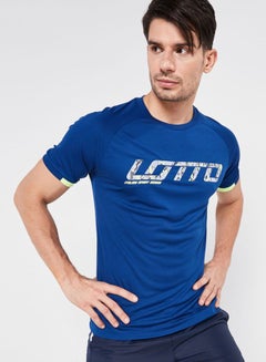LOTTO DEVIN IV RGL Crew Neck T-Shirt Blue  - Image 1