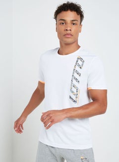LOTTO Devin IV Round Neck T-Shirt White  - Image 1