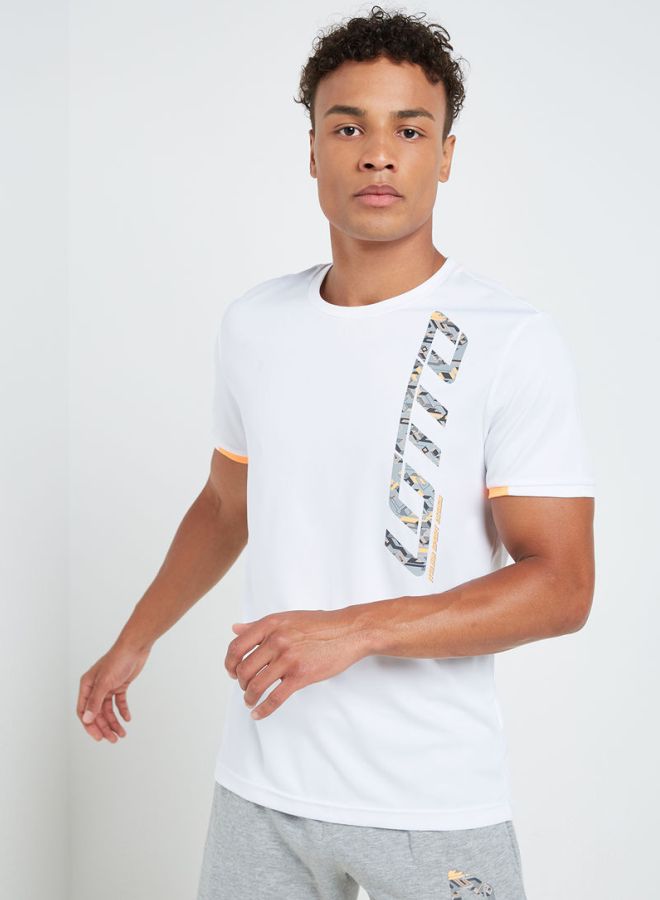 لوتو تيشيرت ديفين IV برقبة مستديرة أبيض - Image 1