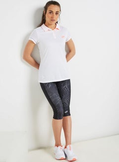 LOTTO Shela Polyester Polo White  - Image 3