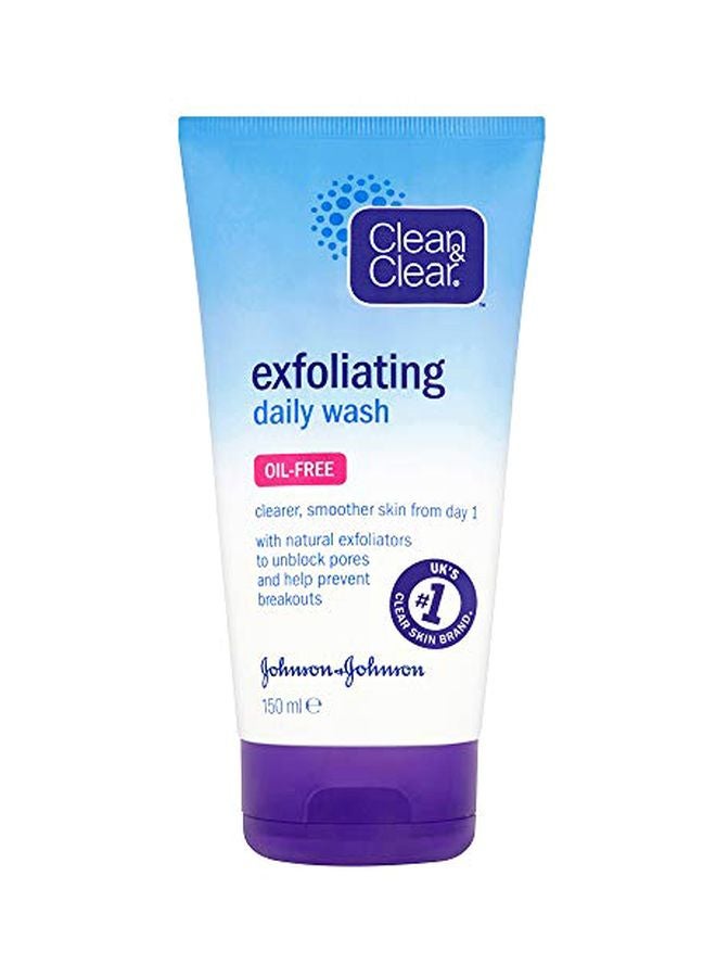 Clean & Clear Oil-Free Exfoliating Daily Face Wash 150ml - Image 1