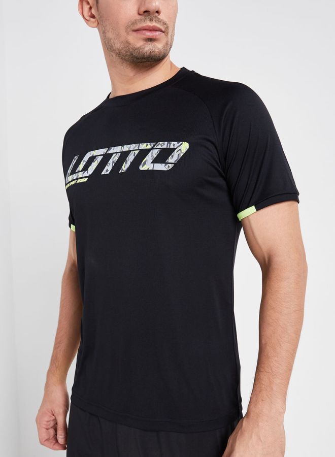 لوتو تيشيرت ديفين IV RGL أسود - Image 4