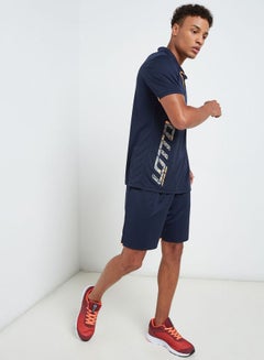 LOTTO Devin IV Polo Navy/Orange  - Image 3