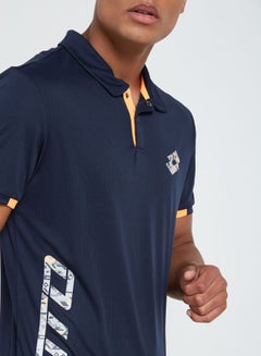 LOTTO Devin IV Polo Navy/Orange  - Image 4