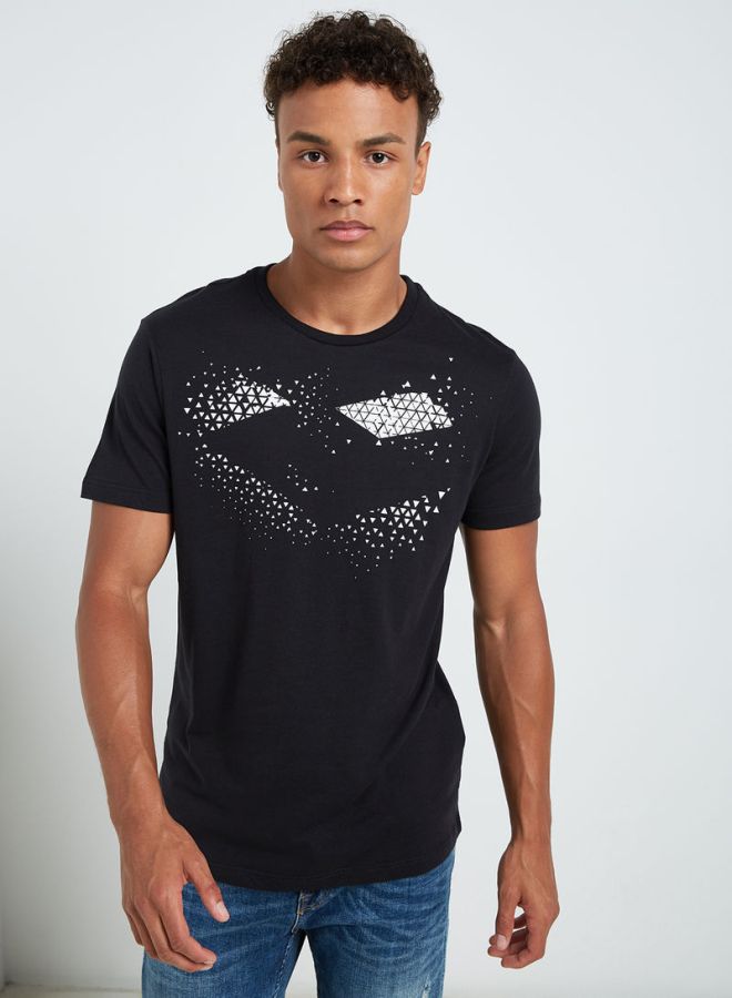 Spider II Round Neck T-Shirt Black